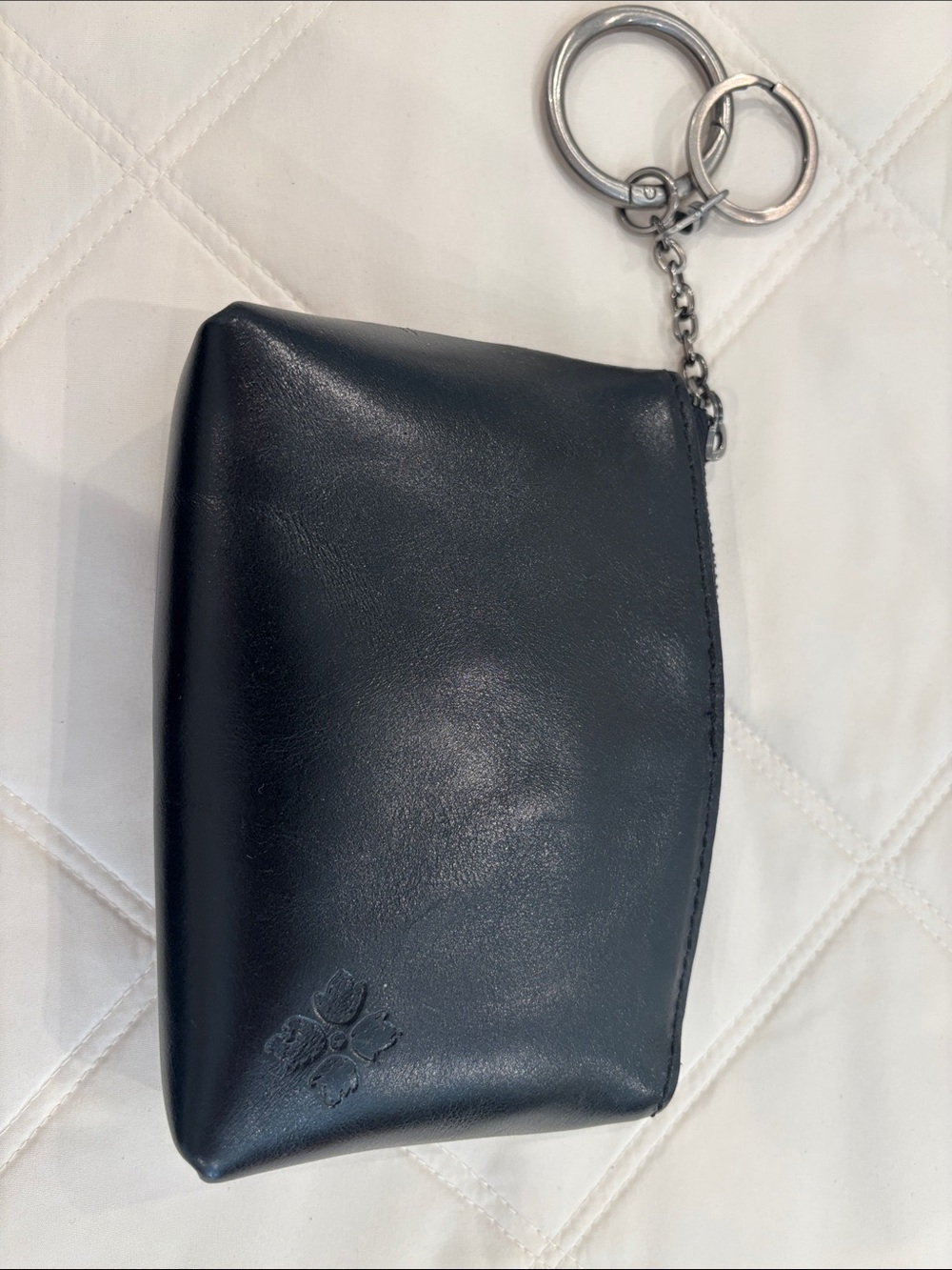 NWOT - Patricia Nash Black Leather Keychain Pouch